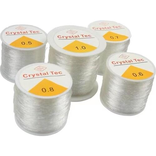 Transparent Elastic Cord String Wire 1Roll Thread Crystal Line Beading For Jewelry Making DIY Bracelet Necklace Accessories