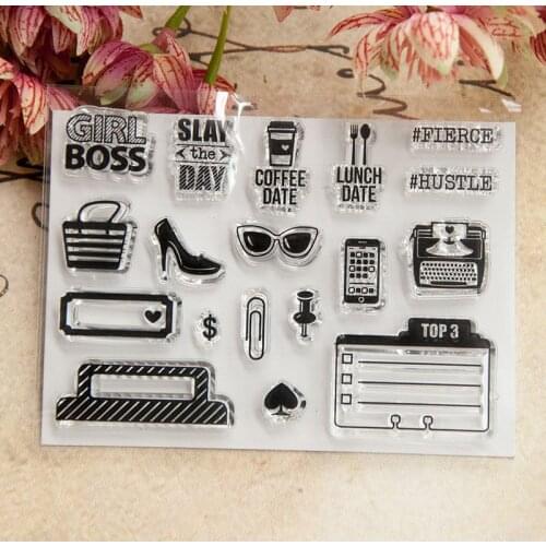 Transparent Stamp DIY Hand Account Scrapbook Clipbook Finished Seal Stamp T1054