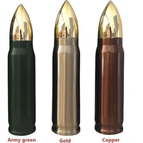 Que20pcs 12oz/17oz Stainless Steel Thermos Bottle 500ml Double Wall Vacuum Insulated Cup Tea Coffee Bullet Flask Mug Travel Cups