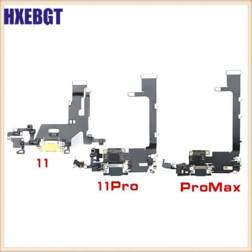 USB Port Charger Dock Connector Mic Charging Flex Ribbon Cable For iPhone 11 Pro Max Dock Charging Flex Cable