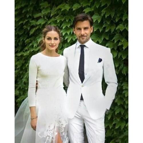 Wedding SuitsFor Men Fashion Tailor Made Men Suits Slim Fit One Button Terno Masculino New Arrival 2016 Handsome(JacketPantTie)