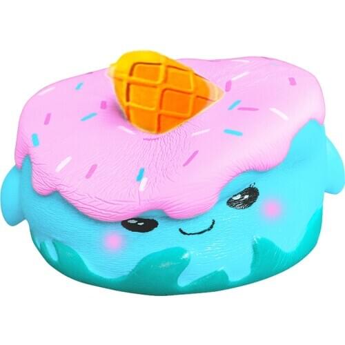 Jumbo Big Kawaii Squishy Cute Deer Cake Food Scented Hamburger Squishies Slow Rising Antistress Squeeze Toy For Kids