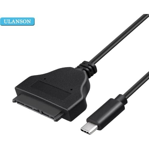 USB 3.1 Type C to SATA 22 Pin 2.5 Inch Hard Disk Driver SSD Adapter Cable Converter (USB C to SATA)