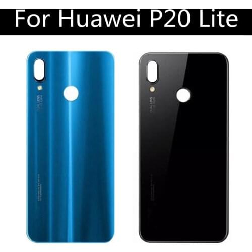 Back glass Battery Cover Rear Case For Huawei Nova 3e P20 Lite Replacement For Huawei P20 Lite Battery Cover With Adhesive Tape