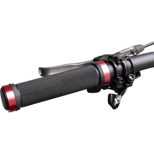 1pair Mountain Bike Handlebar Grips Rubber Fit Diameter Of 22-23 Mm Handlebar Double Lock Bike Grip Road MTB Bike Accessories