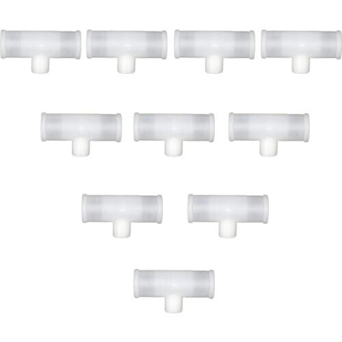 10-part 3/4 '' T-piece, Pipe Connector, Chicken / Poultry Drinker Connector