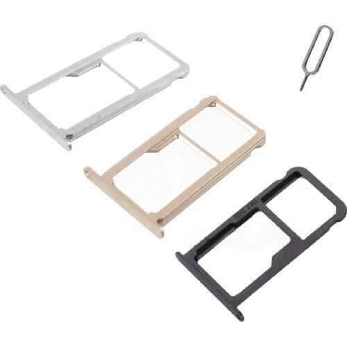 10pcs/lot OEM SIM1 + SIM2/MicroSD Card Tray Holder Slot for Huawei Mate 9