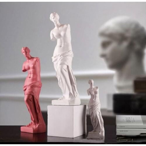 29cm European Style Home Decoration Resin Statue Modern Sculpture Art Greece Figurine Crafts Sketch Model Creativity for Decor