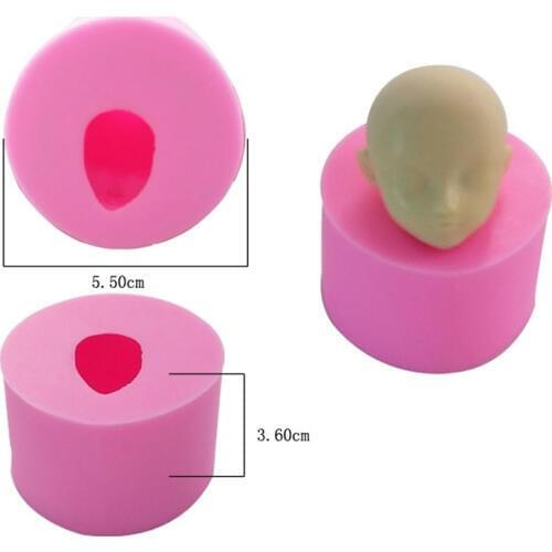 3D Baby Face Silicone Fondant Mould Cake Decorating Tools Chocolate Gumpaste Molds, Sugarcraft, Kitchen Gadget