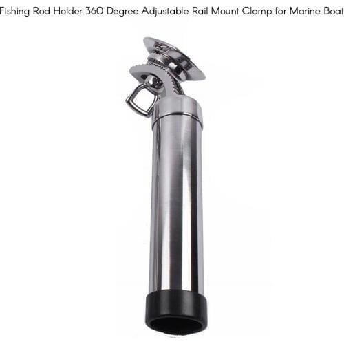 Boat Accessories MarineStainless Steel Fishing Rod Holder Adjustable Angle Rod for Boat Marine Fishing Accessory 360 Degree