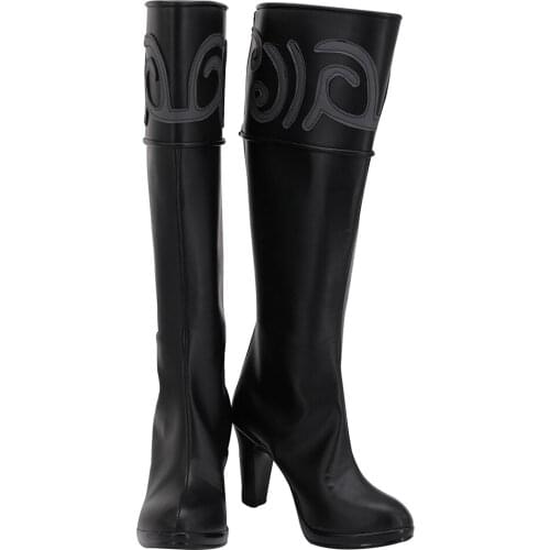 Arknights Lappland Cosplay Boots High Heel PU Shoes Halloween Prop