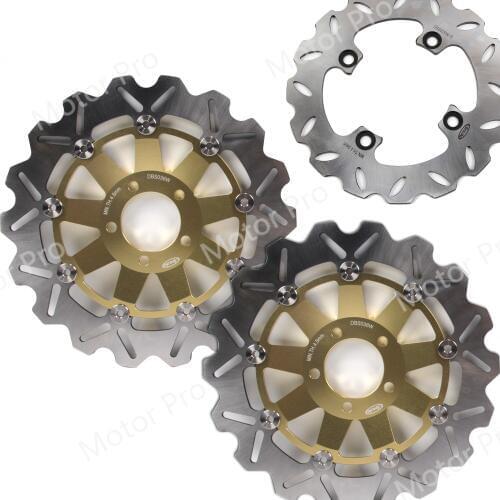 For Kawasaki Z750S 2005 2006 Front Rear Brake Disc Disk Rotor Kit Motorcycle Accessories Z 750 S Z750 750S Z1000 Ninja ZX6R GOLD