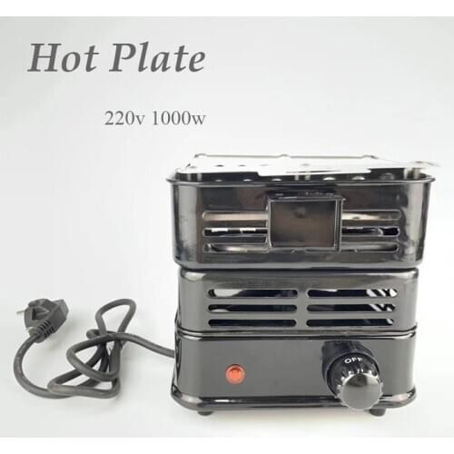 220V 1000W Hot Sale Black Shisha Hookah Charcoal Stove Heater Coal Burner Hot Plate Chicha Narguile Accessories EU Plug