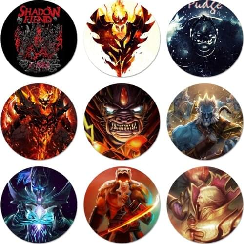 Game dota 2 logo Badge Brooch Pin Accessories For Clothes Backpack Decoration gift 58mm