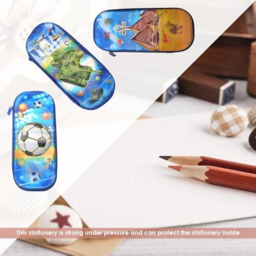 Creative Patterns Pupil Stationery Pencil Pouch Wide Scope of Application Practical Durable EVA Boys Gift Small Zipper Boxes