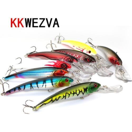 KKWEZVA Big Games 29g 16.5cm Minnow fishing lures deepswim saltwater hard bait Plastic Crank bait Swimbait sinking wobbler