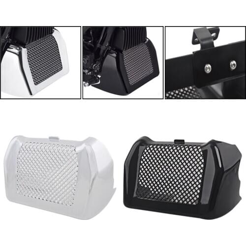 Motorcycle Chrome Black Oil Cooler Cover For Harley Touring Road King Street Glide Freewheeler FLHXS FLTRX FLHR 17-Later