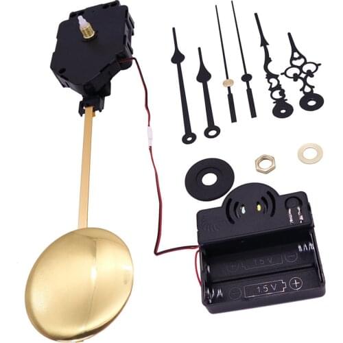 Pendulum Trigger Clock Chime Westminster Melody Movement DIY Kit with 2 Pairs Hands & Pendulum
