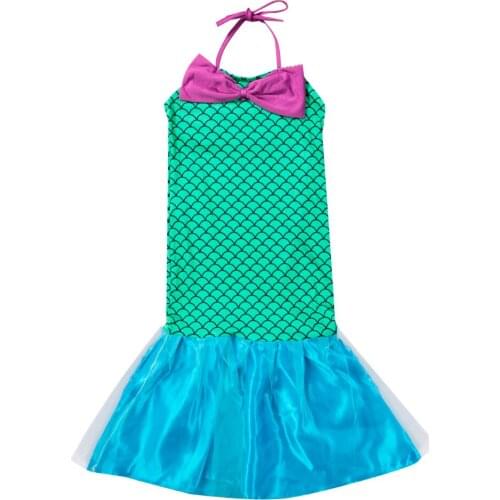 New Arrive Fashion Kid Girls Child Mermaid Set Girl Princess Dress Party Costume Dresses