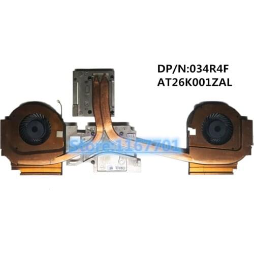 New Original Laptop/Notebook CPU/GPU cooling Radiator heatsink&Fan for Dell Precision 7730 M7730 034R4F 34R4F AT26K001ZAL