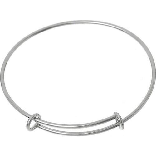 Wholesale Factory Direct Selling Diameter Adjustable Bangles Fashion Expandable Wire Bracelets