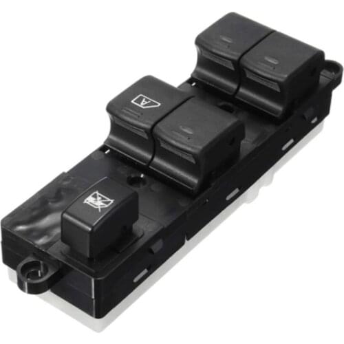 Control Switch 25401-EB30B Durable Plastic Weatherproof Glass Lifter Left Front Door Black Electric Nissan NAVARA