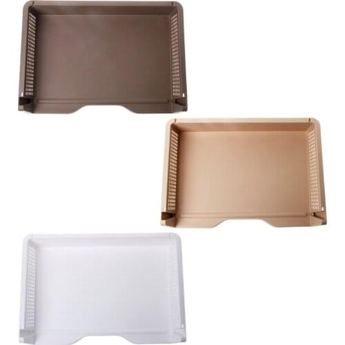 A4 Paper Superimposed Desktop Files Storage Rack Box Plastic Letter Tray Office