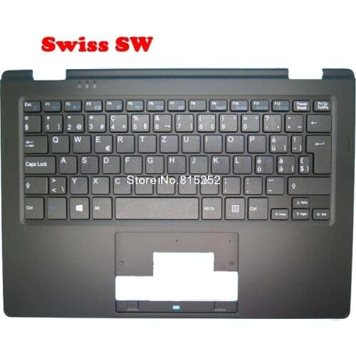 Laptop PalmRest&keyboard For PEAQ PNB T2011-I0N3 11.6 360 Black C shell With Swiss SW Black keyboard