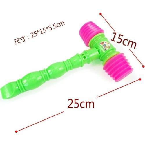Hognsign 2018 Sale Musical Toy New Arrival Toys Hammer Childrens Toys Plastic Sound Small Ring With A Whistle Hammers Toys 2021