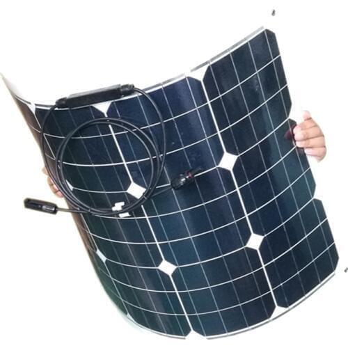 Placa Solar Fotovoltaica 12v 55w 4 PCs Solar Panels 220w Carregador Solar Battery Autocaravana Car Caravan Camp Boat RV Phone