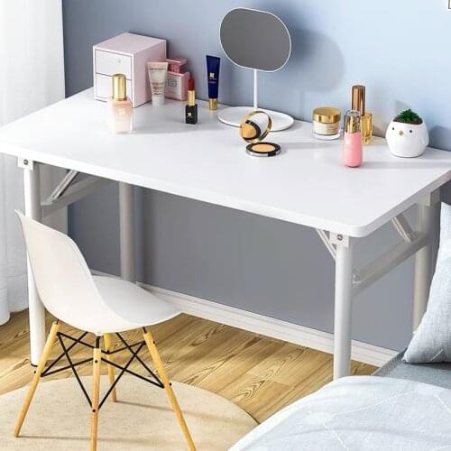 Students dormitory white study desk Home foldable table game e-sports table anchor live computer desk Internet cafe gaming desk