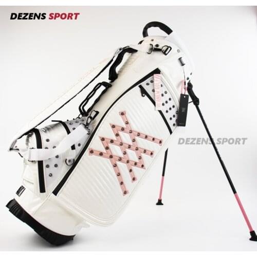 Golf Bags ANEW Golf cart bag Waterproof Pink White PU Golf stand bag Golf Club Equipments