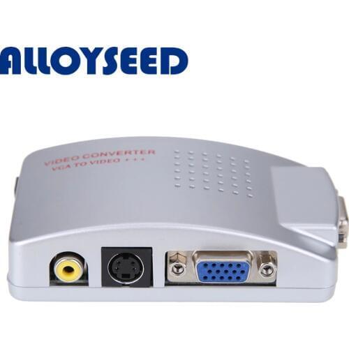 Universal VT280 PC Converter Box NTSC PAL VGA to TV AV RCA Signal Adapter Converter Video Switch Box Composite for Computer PC