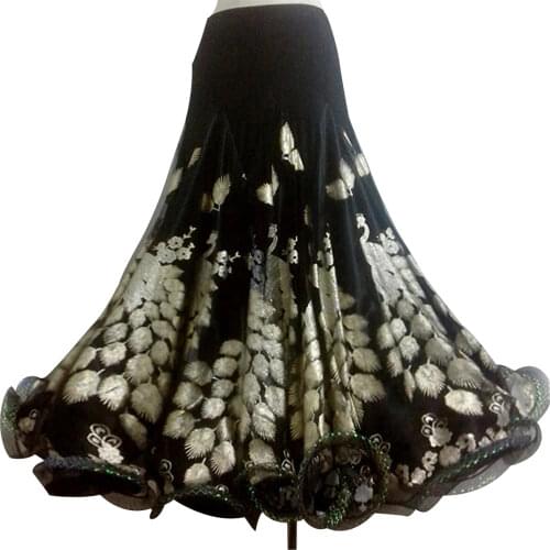Ballroom Dance Competition Skirt/Dance Dress Flamenco