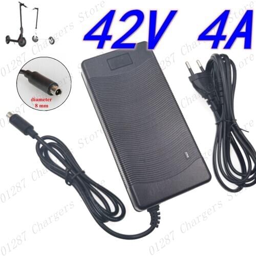 42V 4A Scooter charger Battery Power Supply Adapters Use For Mijia M365 Electric Scooter Skateboard Accessories