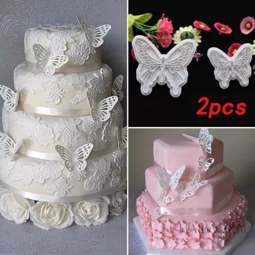 2 Pieces of Butterfly Sugar Cake Decoration Printing Cookie Cutter Cookie Mold Diy Cake Cookie Mold Designed Mould Unique Mould