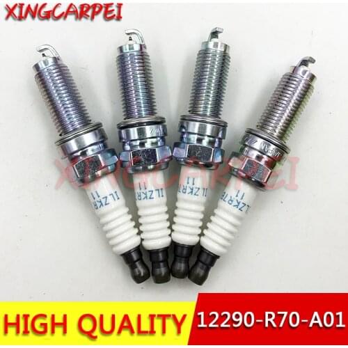 4pcs/lots ILZKR7B-11 12290-R70-A01 Iridium Spark Plug For Honda Accord Acura RDX TSX 3.5 For ACURAMDX ILZKR7B11 12290R70A01