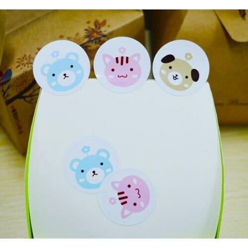 90pcs/lot Animal design Students' DIY decoration Seal label stickers Stationery gift sticker For handmade products