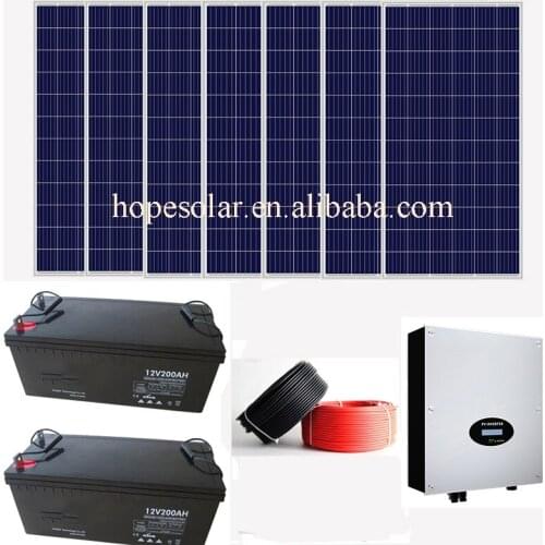 2kW off grid solar system for home using