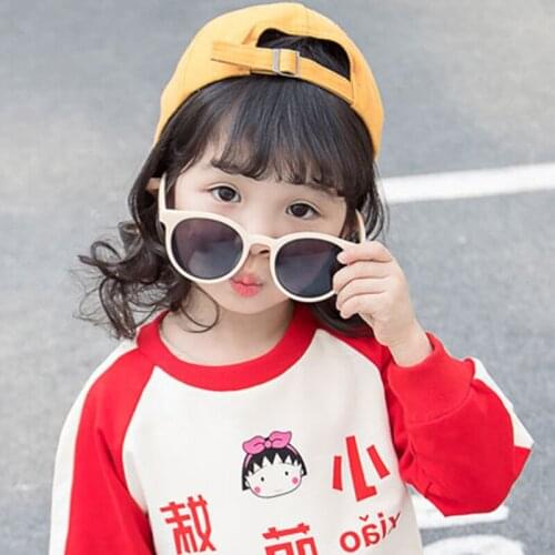 Brand Unisx Kids Cat Eye Sunglasses Girls Boys Baby Children Toddler Round Frame Sun Glasses Vintage oculos infantil UV400
