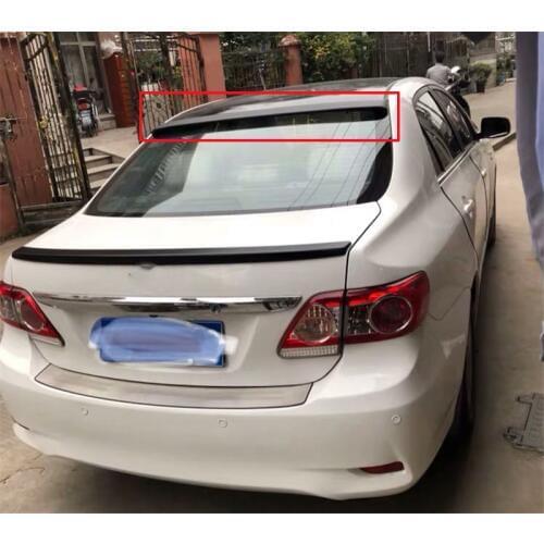 FOR Toyota Corolla Roof Spoiler 2006 08 09 10 11 12 13 ABS Material Colorless Colour Rear Lip Car Rear Wing Tail Spoiler Corolla