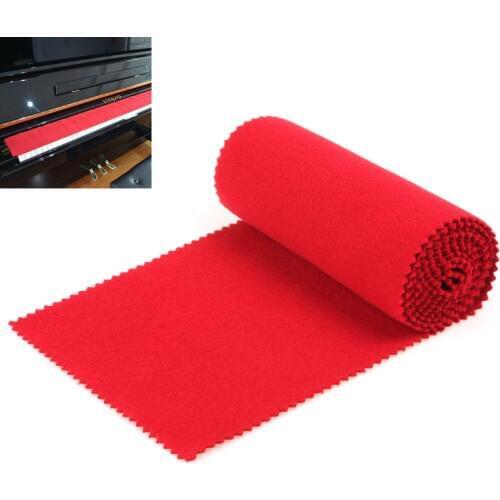 Red Soft Piano Key Cover Keyboard Dust proof Cover for Any 88 Key Piano Keyboard Instrument Parts & Accessories