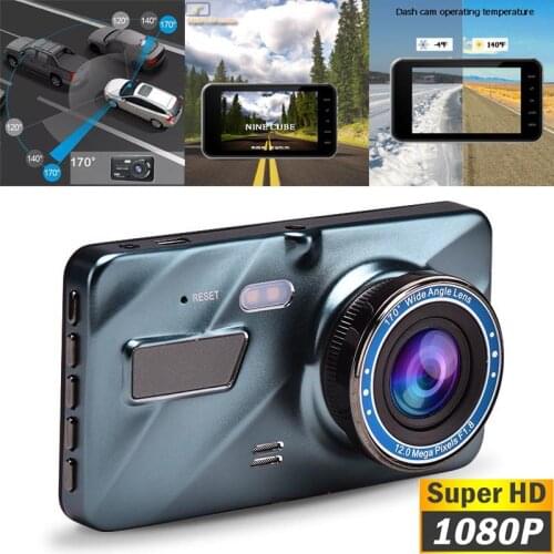 Duel Lens 170° Wide Angle Car DVR Video Recorder Cam Dash J16 Auto Vehicle G-Sensor Camera 1080P