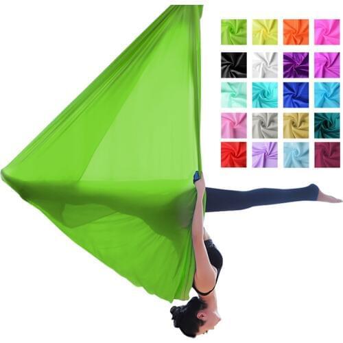 PRIOR FITNESS 6M Yoga Hammock fabric 20 colors Nylon Tricot Yoga belt swing 100% Quality Guarantee