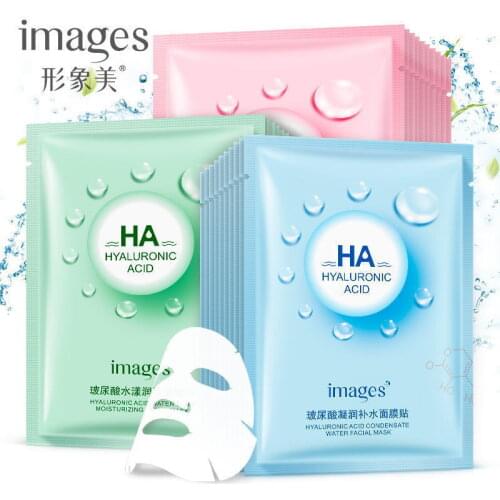1Pcs Hyaluronic Watery Silky Moisturizing Face Facial Mask Fresh Anti-Acne Plant Extract Oil Control Hydrating Sheet Face Mask