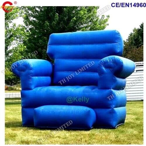 Custom made giant inflatable sofa chair bouncer chair for sale, high quality portable inflatable air throne for photo shooting