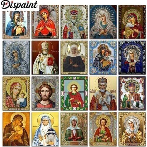 Dispaint Full Square/Round Drill 5D DIY Diamond Painting "Religious figure jesus" 3D Embroidery Cross Stitch 5D Home Decor Gift