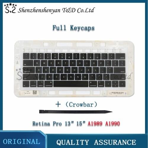 A1989 A1990 Keyboard keys keycap for Macbook Pro Retina 13“15” laptop key cap Brand New 2018 US UK Italian German French Japan