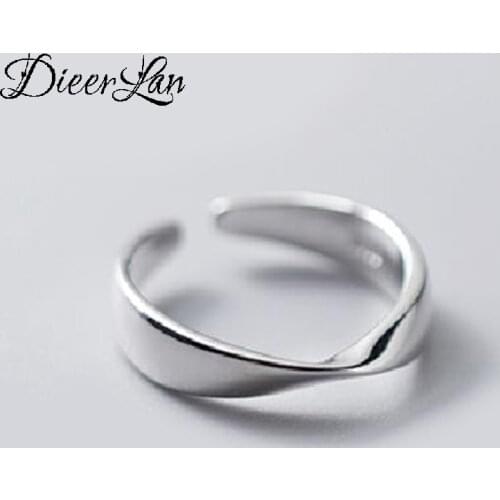 Fashion Silver Color Twist Chains Rings For Women Engagement Statement Finger Rings anillos mujer