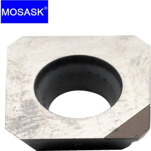 MOSASK 1pcs SEHT1204AFFN CBN1 Finishing of Cast Iron and Hardened Materials Processing Tungsten Carbide Inserts